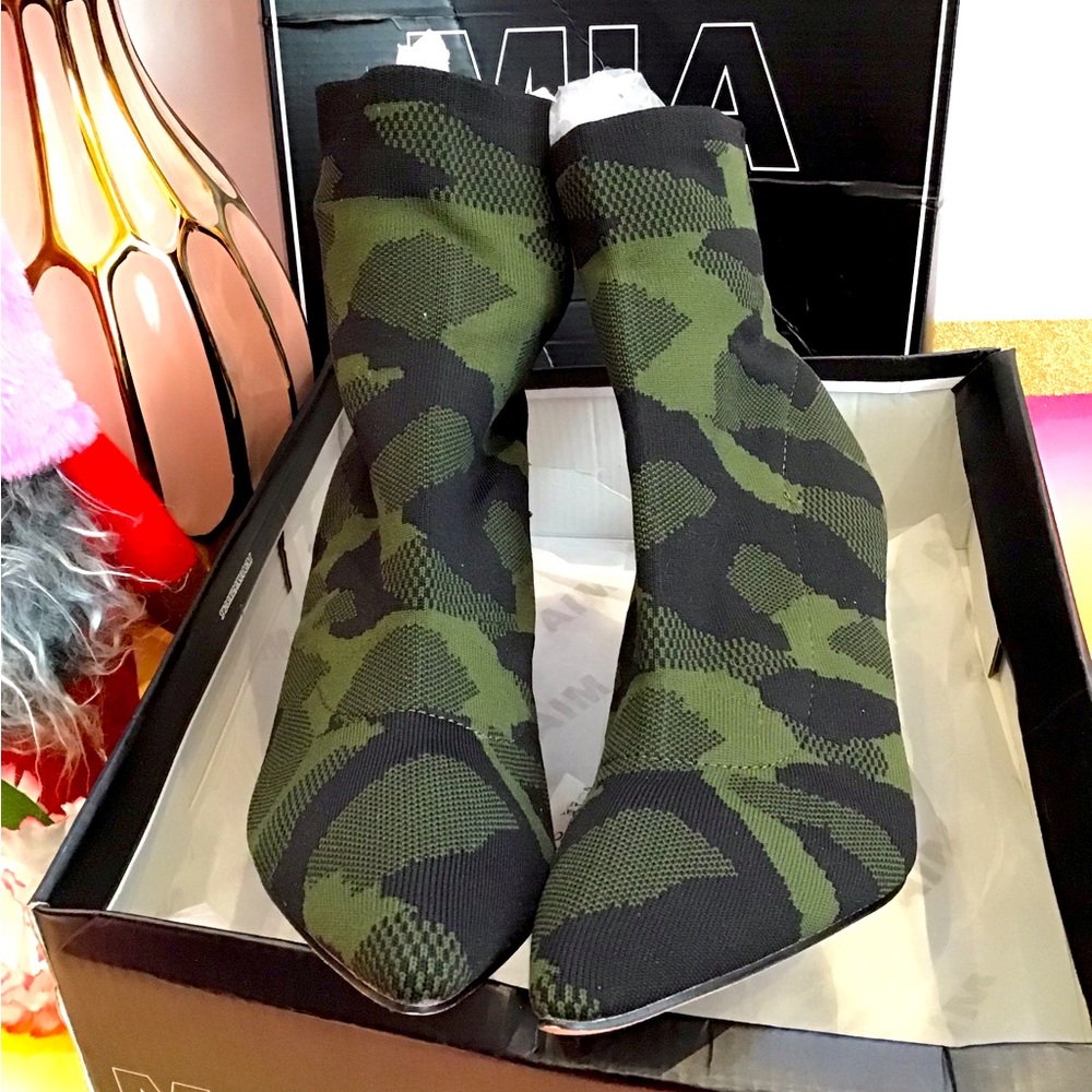MIA McKinley Camo Dress Booties